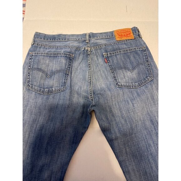 Levis 505 Jeans Men's  Straight leg Zip Fly Blue Denim 36X32 TINY FLAWS - Picture 6 of 16